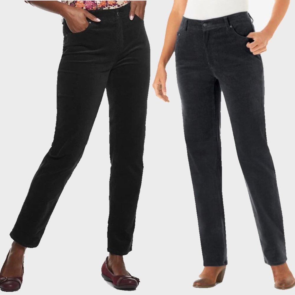 Super Soft* Croft & Barrow Stretch Corduroy 16* Straight-Leg Perfect* mid-rise